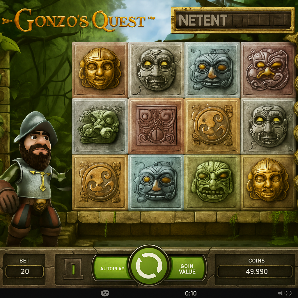 Gxmble - Gonzo's Quest Slot Game - NetEnt Casino Game